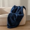 Marineblaues Schlafzimmer-Set Colet – 2 Kissen + Tagesdecke.